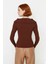 Kadın Modern Fitted Triko Bluz Devrik Carmen Yaka Ince Fitilli Dokuma Uzun Kol Crop Tasarım 3