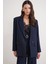 4516 Kadın Bezayağı Blazer Ceket Lacivert 3