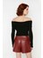 Kadınlara Özel Basic Siluet Fitted Triko Kazak Crop Boy Carmen Yaka Şık Seçim Kaliteli 3