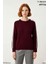 Kadın Geniş Kalıp Bisiklet Yaka Reglan Kol Triko Kazak Soğuk Günlerde Rahat ve Tarz Bir Giyim 2