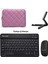 Tcl Tab 11 Gen 2 Tablet Için Çanta+Türkçe Bluetooth Klavye+Mouse+Tablet STANDI-AL8124 1