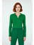 Kadınlara Özel Basic Regular Kesim Polo Yaka Fitilli Triko Kazak Modern ve Konforlu Stil Kaliteli 1