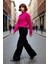 Kadın Basic Oversize Saç Örgü Dik Yaka Crop Triko Kazak Soğuk Havalar Için Modern Stil Kaliteli 4