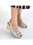 Mamba Bej Cilt Dolgu Topuk Ayakkabı - Lisinya 4