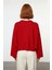 Kadın Oversize Dik Yaka Ispanyol Kol Akrilik Triko Kazak Soğuk Havalarda Rahat ve Şık Kaliteli 4