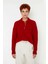 Kadın Oversize Saç Örgü Polo Yaka Triko Kazak Düşük Uzun Kollu Kışlık Rahat Basic Şıklık Kaliteli 2