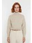 Kadın Oversize Balıkçı Yaka Basic Triko Kazak Kışlık Soğuk Havalar Için Ideal Şıklık ve Rahatlık 2