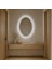 Oval LED Işıklı Duvar Aynası – Modern Minimal Banyo Aynası 4