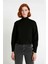 Kadın Oversize Balıkçı Yaka Basic Triko Kazak Kışlık Soğuk Havalar Için Ideal Şıklık ve Rahatlık 2