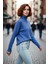 Kadın Oversize Düşük Kol Dik Yaka Uzun Triko Kazak Basic Modern Rahat Kış Günlük Şıklığı Sunar 1