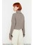 Kadın Oversize Super Crop Balıkçı Yaka Uzun Kollu Akrilik Triko Kazak Kışlık Günlük Şıklık 4