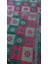 Çift Taraflı 3 Mekik Karo Desen Pamuklu Makine Dokuma Kilim 6