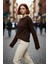 Kadın Oversize Triko Kazak Geniş Ispanyol Kol Bisiklet Yaka Düz Dokulu Kışlık Basic Model Kaliteli 1