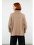 Kadın Oversize Balıkçı Yaka Reglan Kol Triko Kazak Kışlık Rahat ve Şık Günlük Kombinler Için Ideal 4
