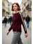 Kadın Oversize Bisiklet Yaka Reglan Kollu Kalın Triko Kazak Kışlık Günlük Şık Selanik Dokuma 1