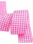 Tafta Ekoseli Kurdele 25 Mm Pembe 1 Metre 6