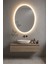 Oval Halo LED Işıklı Ayna – Modern Minimal Banyo ve Duvar Aynası 3
