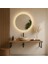Luna Halo LED Işıklı Yuvarlak Ayna – Modern Lüks Duvar ve Banyo Aynası 4