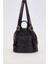 Büzgü Kapamalı, Charm Aksesuar Detaylı Kadın Sırt Çantası 930301 Siyah 4