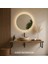 Luna Halo LED Işıklı Yuvarlak Ayna – Modern Lüks Duvar ve Banyo Aynası 2