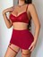 Kadın Bordo Etek Fantezi Jartiyer Sexy Gecelik Takım 2151 1