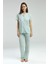 Kadın Yeşil Gömlek Pijama TAKIM-8965 1