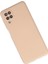 Newface Samsung Galaxy A12 Kılıf Nano Içi Kadife Silikon - Pudra 3