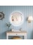Geometrik Kesimli Dairesel LED Işıklı Ayna – Modern Banyo & Duvar Aynası 4