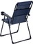 2 Adet Katlanır Kamp Sandalyesi ve Masa Seti - Rest - Taşıma Çantalı - Lacivert - 130 kg Taşıma 4