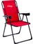 4 Adet Katlanır Kamp Sandalyesi ve Masa Seti - Rest - Taşıma Çantalı - Kırmızı - 130 kg Taşıma 3