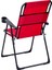 4 Adet Katlanır Kamp Sandalyesi ve Masa Seti - Rest - Taşıma Çantalı - Kırmızı - 130 kg Taşıma 4