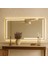 Linear LED Işıklı Dikdörtgen Ayna – Boho Modern Duvar ve Banyo Aynası 3