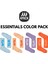 Essentials COLOR4PACK Unisex Spor & Lifestyle Havlu Taban Çorap (4 Adet) 1