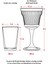 sky akrilik füme tekli kadeh & su meşrubat kahve yanı bardağı 300 ml ( cam değildir ) 3