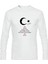 Kişiye Özel Andımız Tişörtü – Atatürk Temalı Unisex Uzun Kollu Beyaz Tshirt | Isim Baskılı Pamuklu Polyester 1