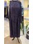 Desenli Cupro Elbise 38829 Lila 3