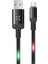 Ds-Derin Konfulon DC09 Ses Duyarlı Işıklı Micro USB Kablo 1m 2A - Siyah 1