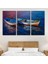 -Premier Kanvas Serileri- Balıkçı Tekneleri Kanvas Duvar TABLOSU-1191 3