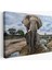-Premier Kanvas Serileri- Fil ve Yavruları Dekoratif Kanvas Tablo 1134 1