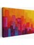 -Premier Kanvas Serileri- Renkli Şehir Silüeti Duvar TABLOSU-1223 1