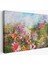 -Premier Kanvas Serileri- Suluboya Görünümlü Çok Renkli Çiçek Manzaralı Kanvas TABLO-1196 1
