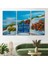 -Premier Kanvas Serileri- Deniz Manzaralı Bahçe Duvar TABLOSU-1220 3