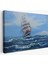 -Premier Kanvas Serileri- Dalgalı Okyanustaki Büyük Yelkenli Duvar TABLOSU-1215 1