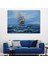-Premier Kanvas Serileri- Dalgalı Okyanustaki Büyük Yelkenli Duvar TABLOSU-1215 2
