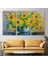 -Premier Kanvas Serileri- Vazodaki Ayçiçekleri Duvar TABLOSU-1237 3