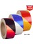 Reflektif Fosforlu Çapraz Şerit Bant, Çift Renk Reflekte Ikaz Bandı 5cm x 25M Sarı Kırmızı 6007 1