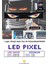 Pixel LED Kumandalı Dijital Dinamik LED Kişiselleştirilebilir Kayan Yazı Ev Ofis Araç Uyumlu LED 1