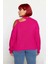 Kadın Bisiklet Yaka Modern Cut Out Detaylı Akrilik Triko Kazak Kışlık Kombinlerin Vazgeçilmezi 2
