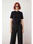 Kadın Günlük Şık Regular Kesim Taş Detaylı Kısa Kol Bisiklet Yaka Triko Bluz Ilkbahar Için 2