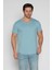 Erkek Geniş Yaka %100 Pamuk Salaş T-Shirt 1